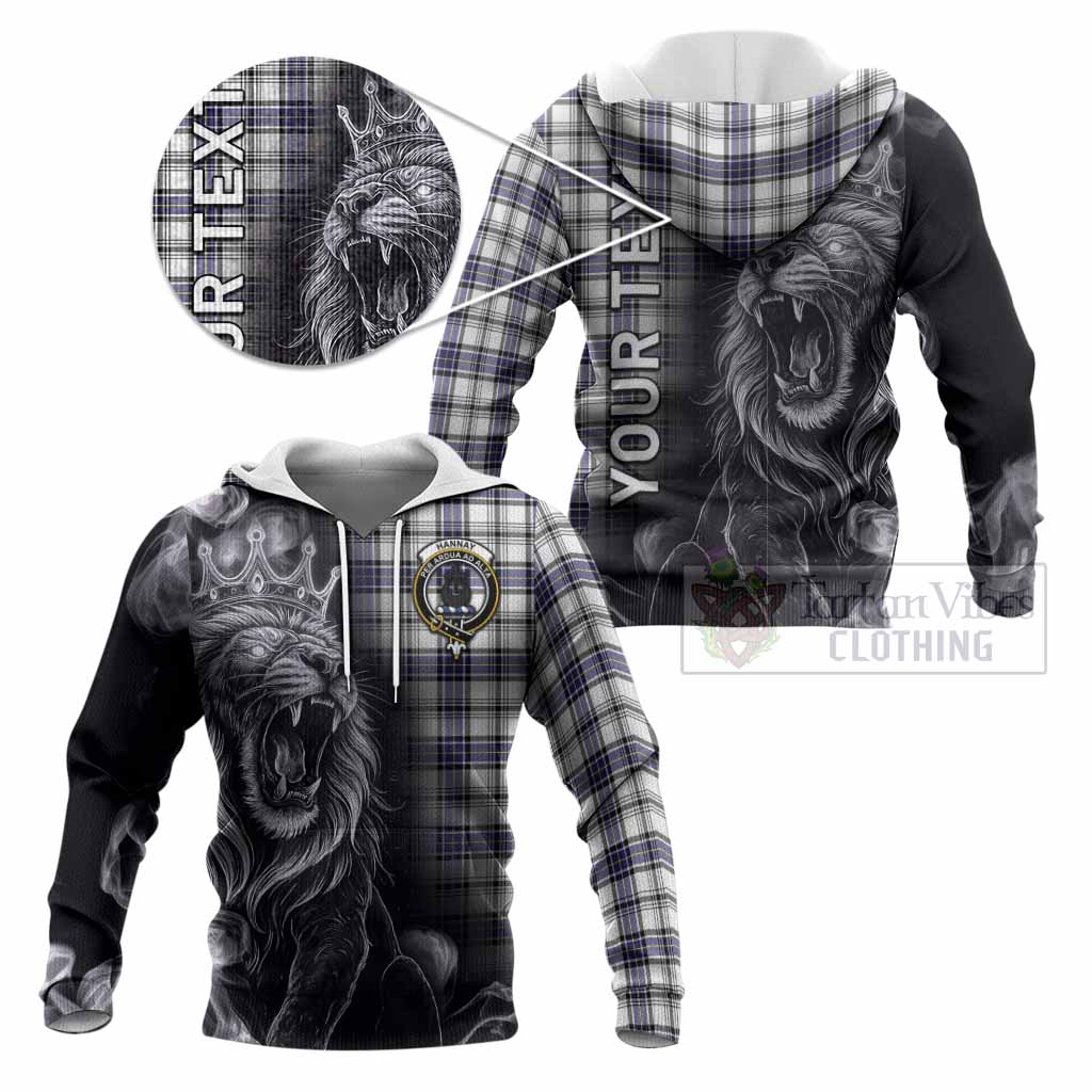 Hannay Tartan Knitted Hoodie Roaring Lion Heritage