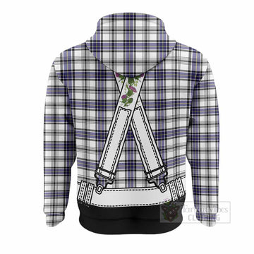 Hannay Tartan Lederhosen Costume Hoodie Scotland Thistle Floral