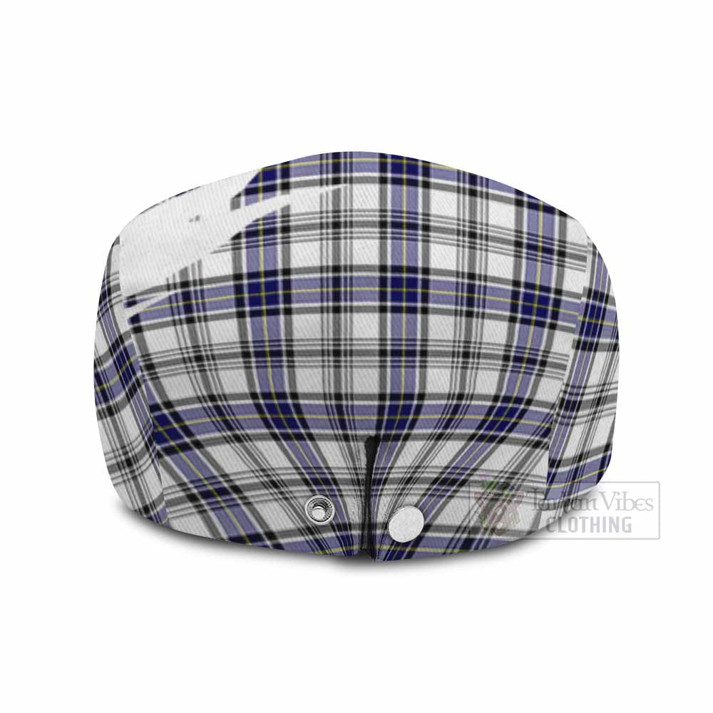 Hannay Tartan Loch Ness Monster Scottish Heritage Art Flat Cap, Jeff Cap