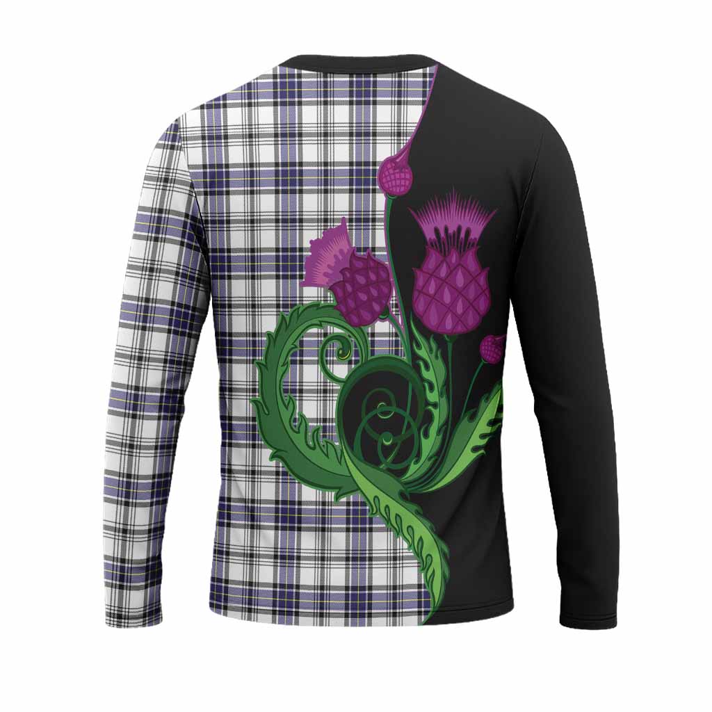 Hannay Tartan Long Sleeve T-Shirt Traditional Scottish Thistle