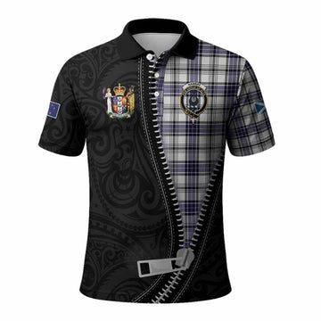 Hannay Tartan Polo Shirt New Zealand Pattern Unique Zipper Stylized