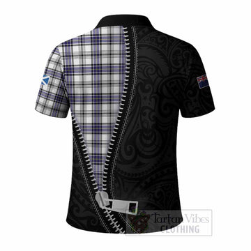 Hannay Tartan Polo Shirt New Zealand Pattern Unique Zipper Stylized