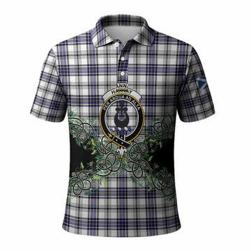 Hannay Tartan Polo Shirt Thistle Scottish Spirit
