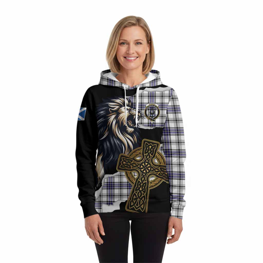 Hannay Tartan Scottish Hoodie Lion Celtic Heritage