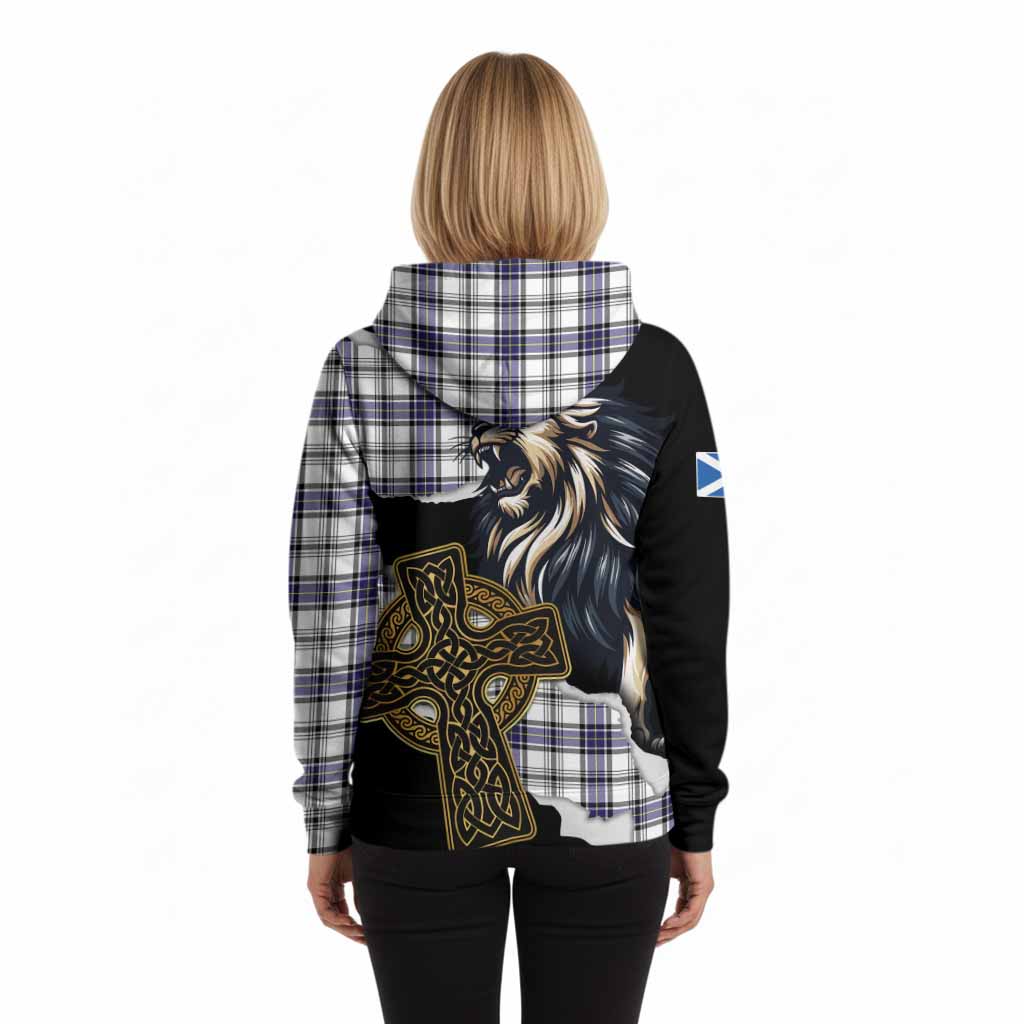 Hannay Tartan Scottish Hoodie Lion Celtic Heritage
