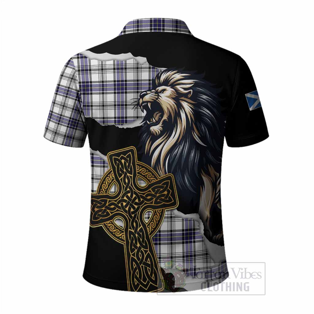 Hannay Tartan Scottish Polo Shirt Lion Celtic Heritage