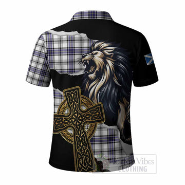 Hannay Tartan Scottish Polo Shirt Lion Celtic Heritage