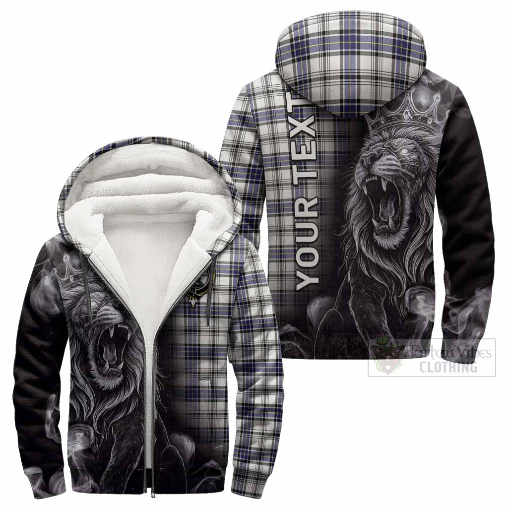 Hannay Tartan Sherpa Hoodie Roaring Lion Heritage