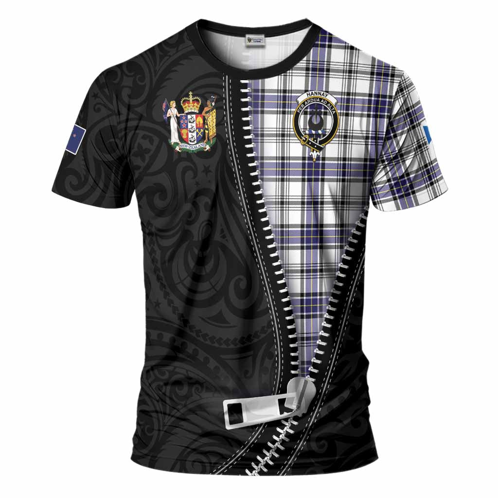 Hannay Tartan T-Shirt New Zealand Pattern Unique Zipper Stylized