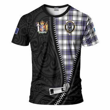 Hannay Tartan T-Shirt New Zealand Pattern Unique Zipper Stylized