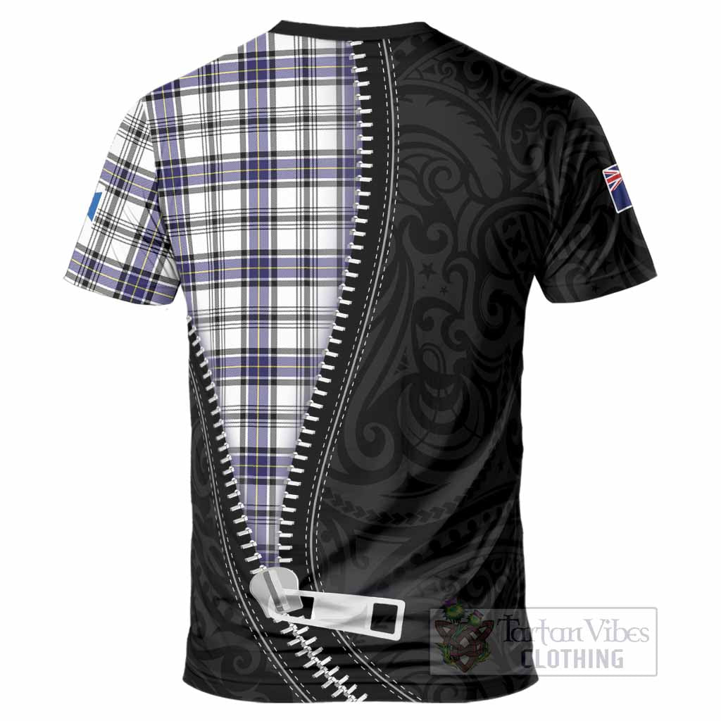 Hannay Tartan T-Shirt New Zealand Pattern Unique Zipper Stylized