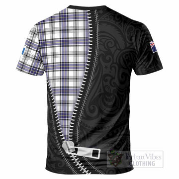 Hannay Tartan T-Shirt New Zealand Pattern Unique Zipper Stylized