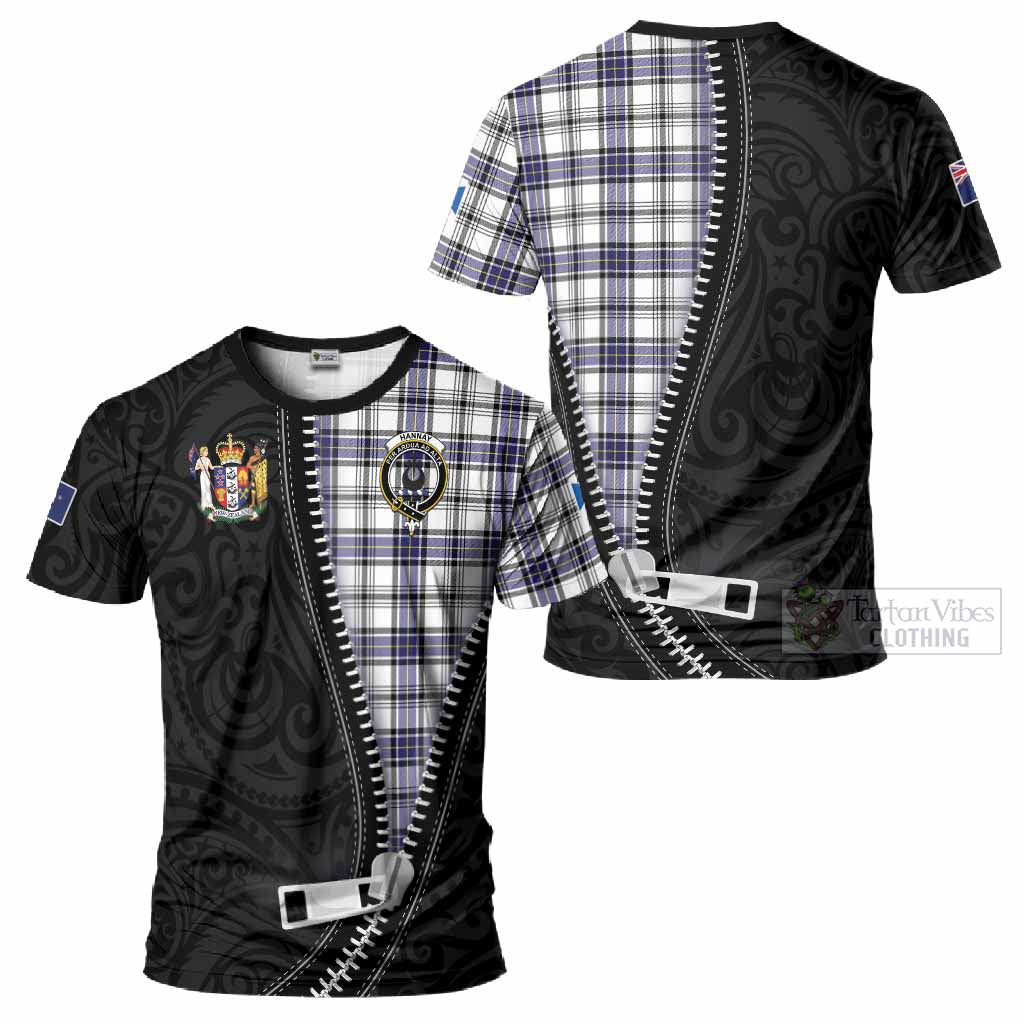 Hannay Tartan T-Shirt New Zealand Pattern Unique Zipper Stylized
