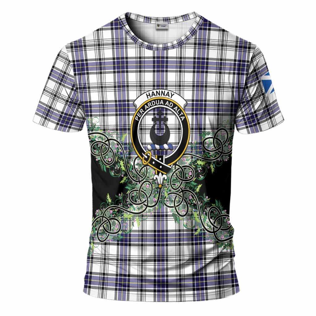 Hannay Tartan T-Shirt Thistle Scottish Spirit