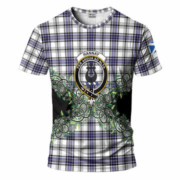Hannay Tartan T-Shirt Thistle Scottish Spirit