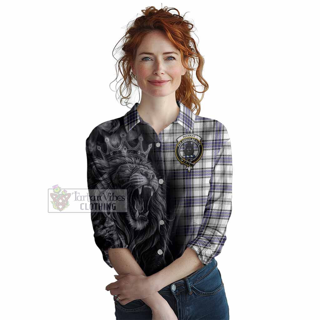 Hannay Tartan Women Casual Shirt Roaring Lion Heritage