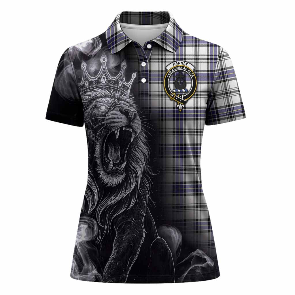 Hannay Tartan Women Polo Shirt Roaring Lion Heritage