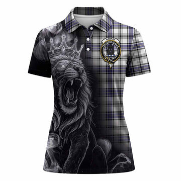 Hannay Tartan Women Polo Shirt Roaring Lion Heritage