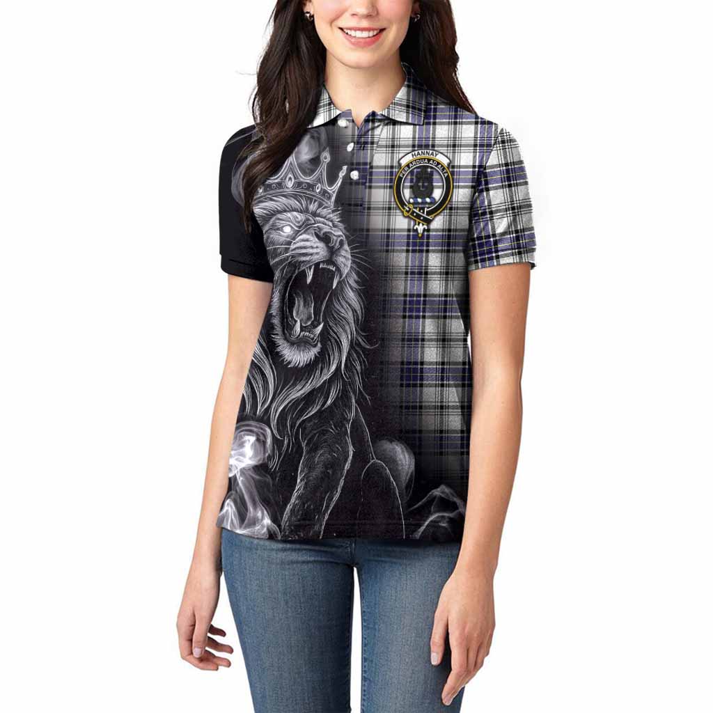 Hannay Tartan Women Polo Shirt Roaring Lion Heritage