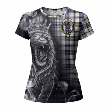 Hannay Tartan Women T shirt Roaring Lion Heritage
