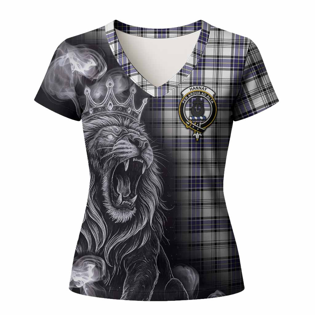 Hannay Tartan Women T shirt Roaring Lion Heritage