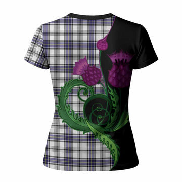 Hannay Tartan Women T shirt Traditional Scottish Thistle
