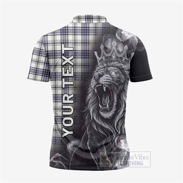 Hannay Tartan Zipper Polo Shirt Roaring Lion Heritage