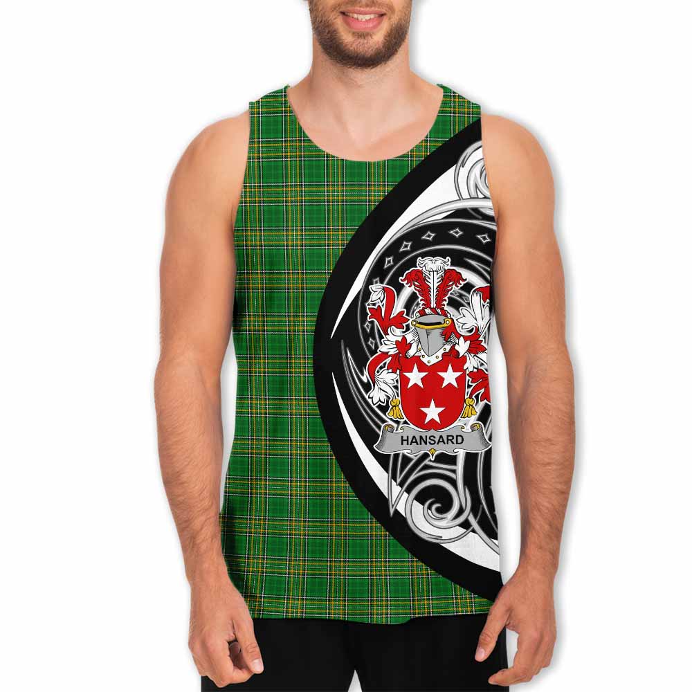Tartan Vibes Clothing Hansard Irish Clan Men's Tank Top Celtic Circle Style
