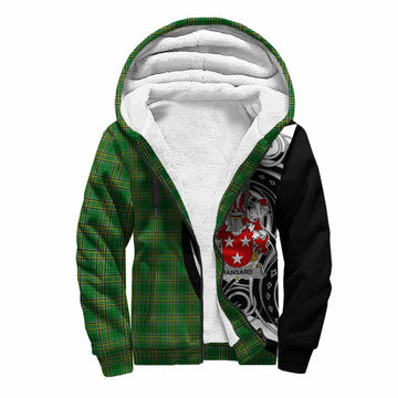 Hansard Irish Clan Sherpa Hoodie Celtic Circle Style