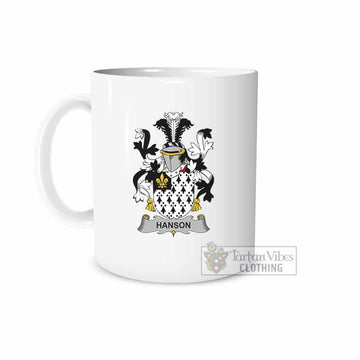Tartan Vibes Clothing Hanson Irish Clan Coat of Arms Ceramic Mug