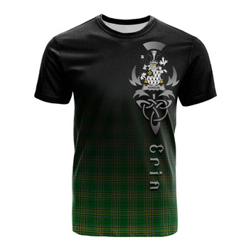 Tartan Vibes Clothing Hanson Irish Clan Cotton T-shirt with Coat of Arms Erin Go Bragh Celtic Inspired