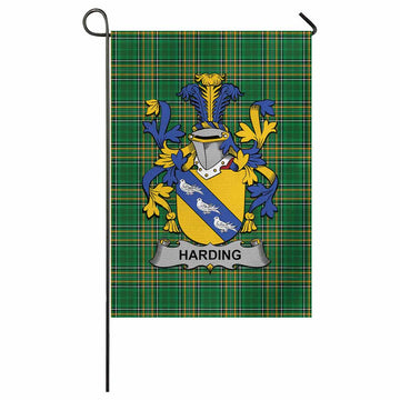 Harding Irish Clan Tartan Garden Flag with Coat of Arms