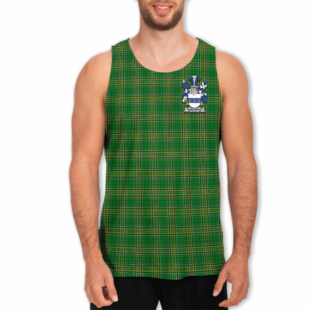 Harforth Irish Clan Tartan Men's Tank Top with Coat of Arms Men - Tartan Vibes Clothing