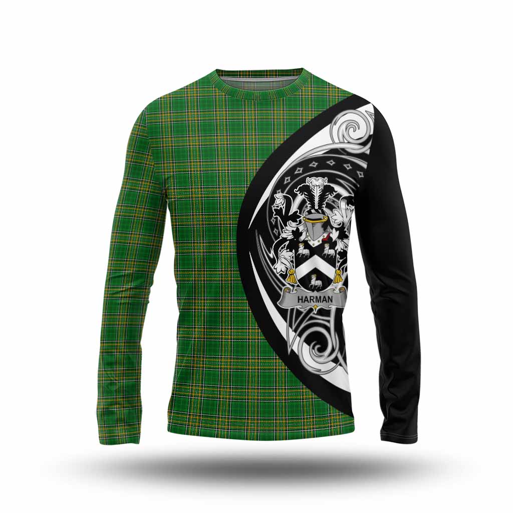 Harman Irish Clan Long Sleeve T-Shirt Celtic Circle Style Unisex - Tartan Vibes Clothing