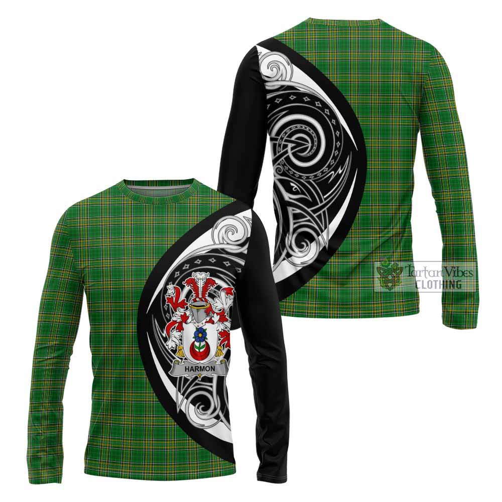 Harmon Irish Clan Long Sleeve T-Shirt Celtic Circle Style - Tartan Vibes Clothing