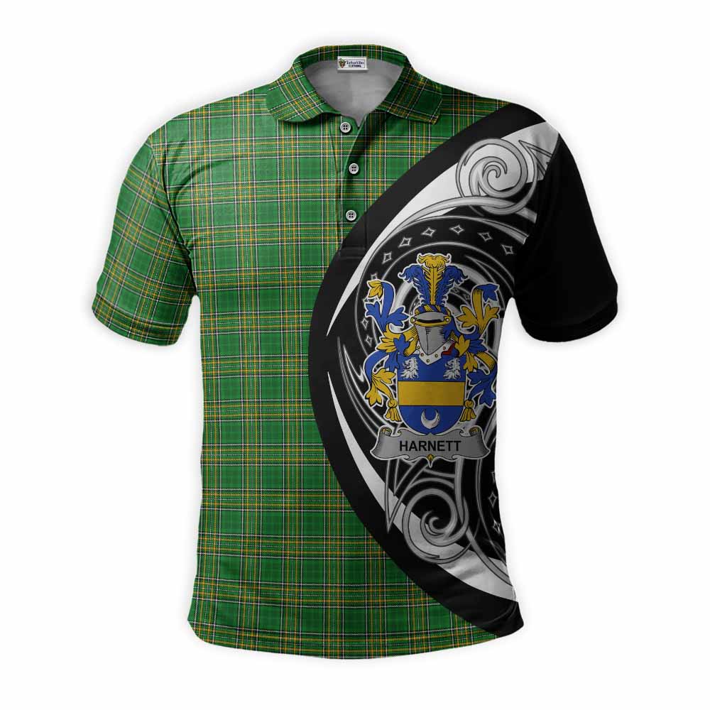 Tartan Vibes Clothing Harnett Irish Clan Polo Shirt Celtic Circle Style