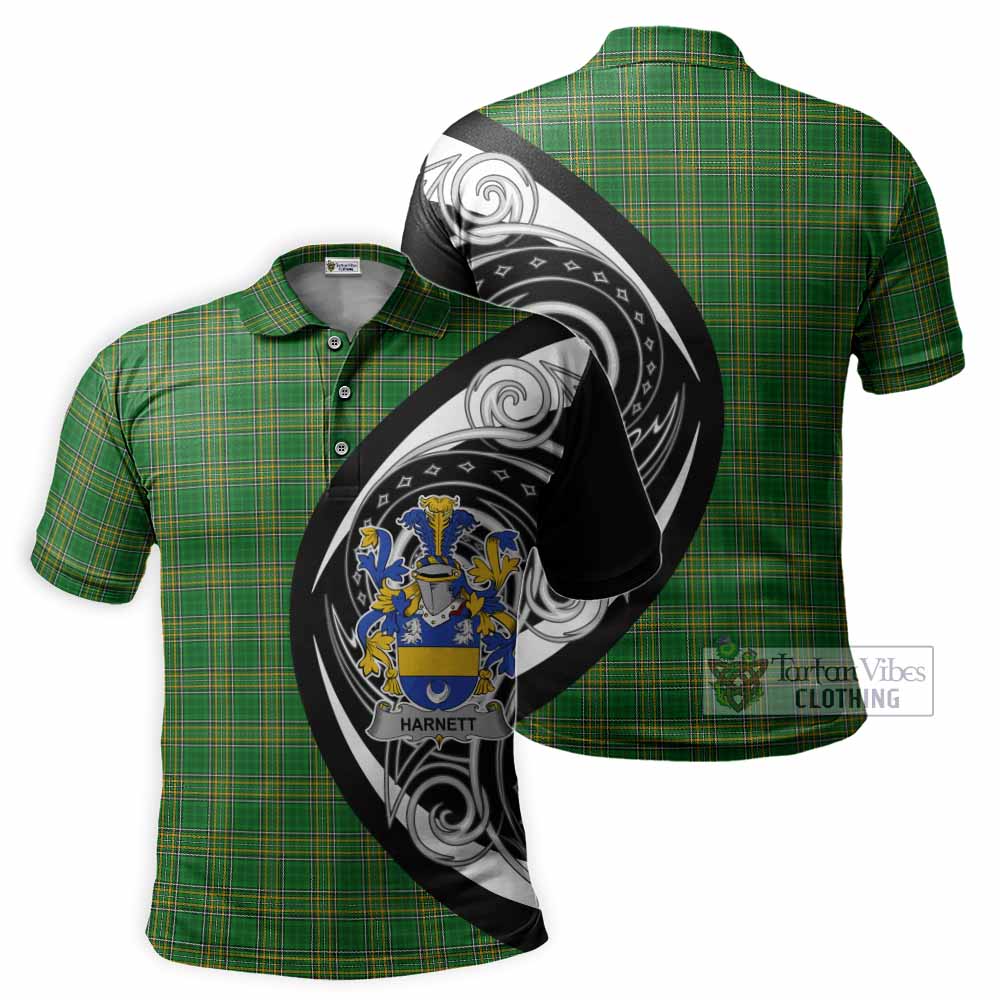 Tartan Vibes Clothing Harnett Irish Clan Polo Shirt Celtic Circle Style