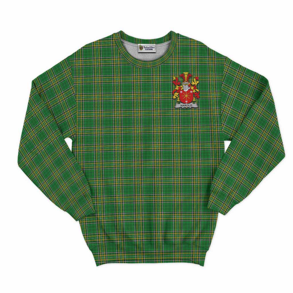 Harold Irish Clan Tartan Sweatshirt with Coat of Arms Unisex - Tartan Vibes Clothing
