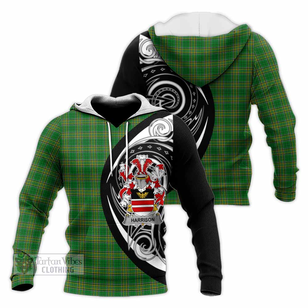 Tartan Vibes Clothing Harrison Irish Clan Knitted Hoodie Celtic Circle Style