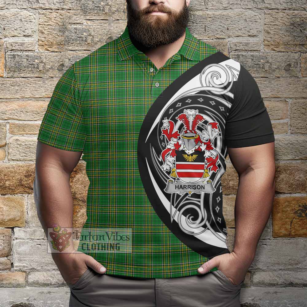 Tartan Vibes Clothing Harrison Irish Clan Polo Shirt Celtic Circle Style