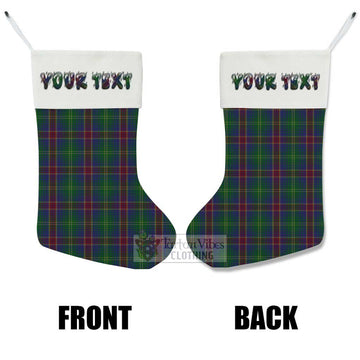 Tartan Vibes Clothing Hart Tartan Christmas Stocking with Personalized Text