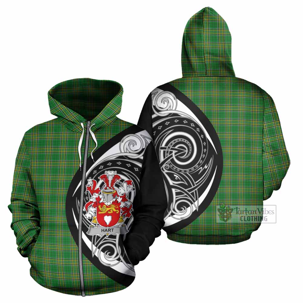 Hart Irish Clan Hoodie Celtic Circle Style Zip Hoodie - Tartan Vibes Clothing