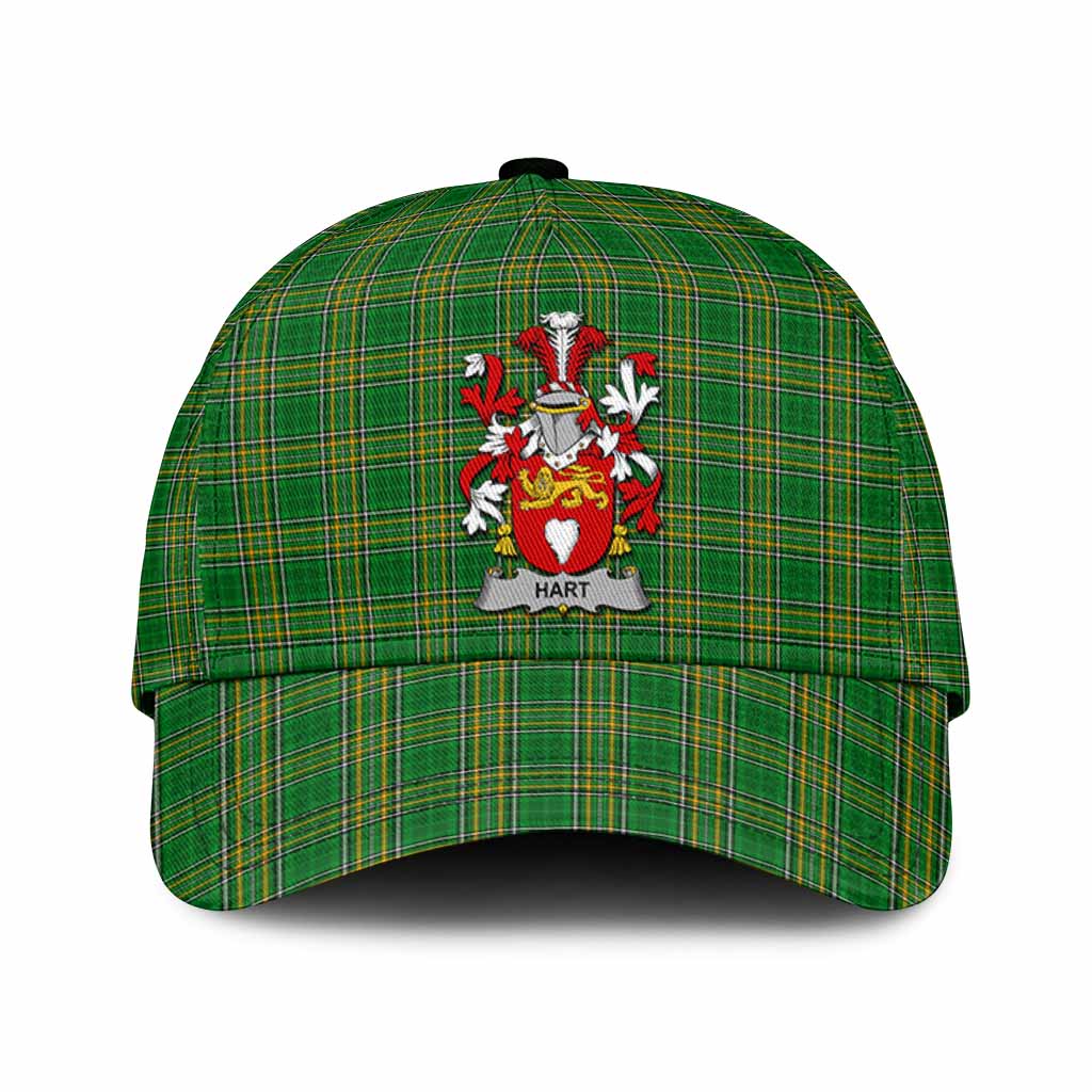 Hart Irish Clan Tartan Classic Cap with Coat of Arms
