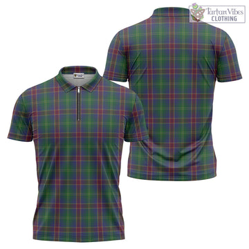 Hart of Scotland Tartan Zipper Polo Shirt
