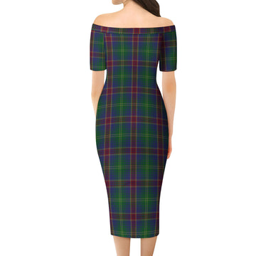 Hart of Scotland Tartan Off Shoulder Lady Dress