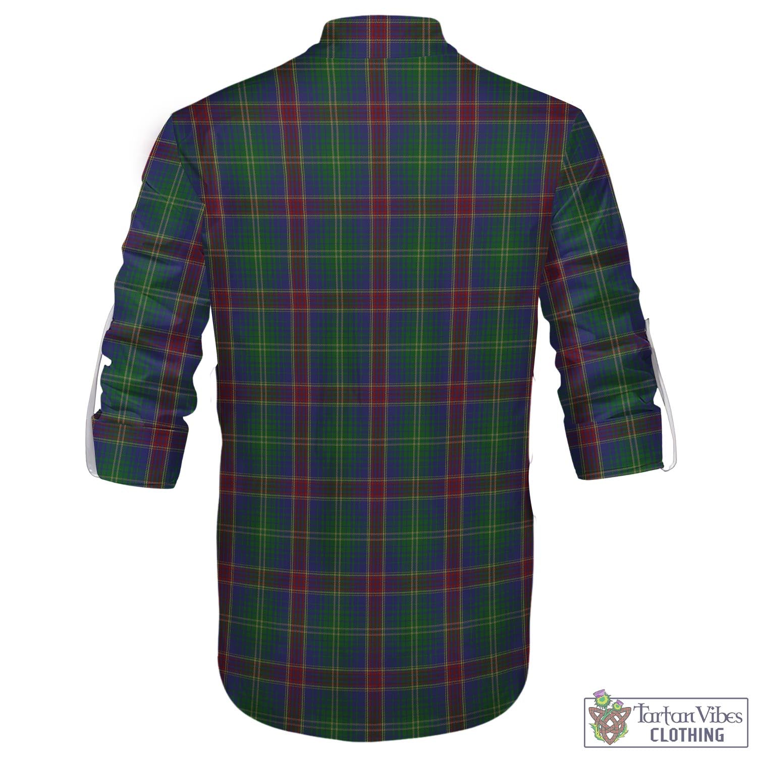 Tartan Vibes Clothing Hart of Scotland Tartan Men's Scottish Traditional Jacobite Ghillie Kilt Shirt