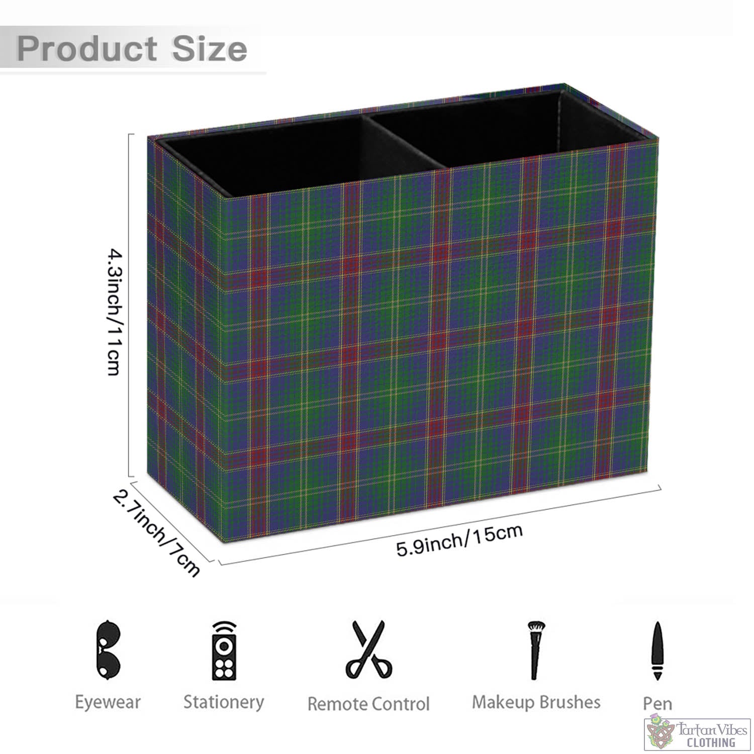 Tartan Vibes Clothing Hart of Scotland Tartan Pen Holder