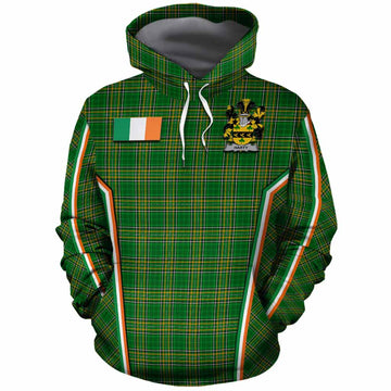 Harty Irish Clan Coat of Arm Tartan Cotton Hoodie Flag Style