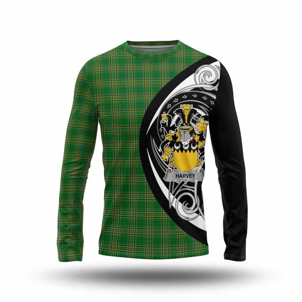 Harvey Irish Clan Long Sleeve T-Shirt Celtic Circle Style Unisex - Tartan Vibes Clothing
