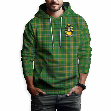 Harvey Irish Clan Tartan Hoodie with Coat of Arms Zip Hoodie - Tartan Vibes Clothing